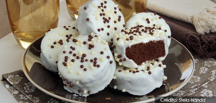 Pão de mel com chocolate branco